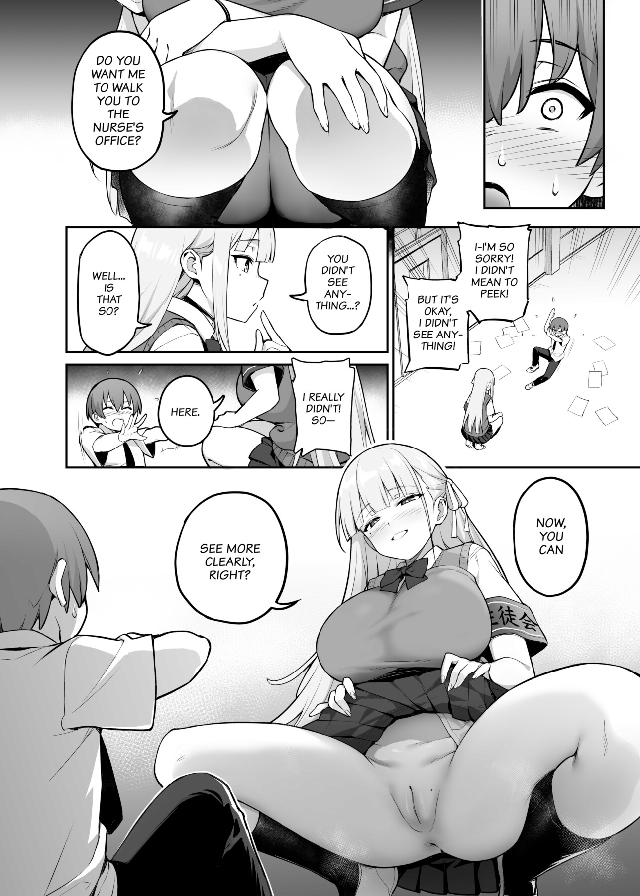 Hentai Manga Comic-About the Beloved Student President's Huge Tits-Read-7